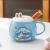 Creative Relief Cute Rabbit Ceramic Cup Mug Office Water Glass Household Milk Cup Couple Gift Cup