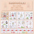 Journal Stickers Tape Set Japanese Paper Notebook Masking Tape DIY Cartoon Blue Paper and Wind Cute Stationery Ins