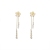 Sterling Silver Needle Korean Super Fairy Zircon Flower Long Tassel High-Grade Light Luxury Ear Studs Earrings [Environmental Protection]]