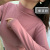 Solid Color Cationic Bottoming Shirt Genuine Autumn and Winter Half-High Collar Korean Style Dralon Warm Top for Women Fleece-Lined Thickened T-shirt