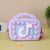 One-Shoulder Hand-Carrying Dual-Use Cute Children's Silicone TikTok Bag Children's Casual Silicone Bag Silicone Crossbody TikTok Bag