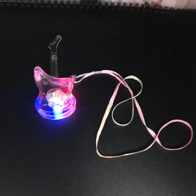 Factory Direct Sales Cross-Border Hot Flash Optoelectronics Children's Toy Colorful Guitar Luminous Pendant Stall Night Market Wholesale