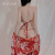 Ziqu Sexy Lingerie Sexy Kimono Deep V Temptation Japanese Style Printing Thin Uniform Bed Passion Suit 6090