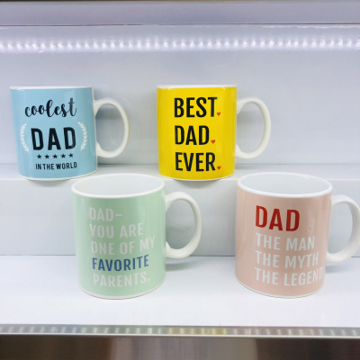 Da934 Happy Father's Day Ceramic Cup 20Oz Mug Father's Day Gift Cup Daily Use Articles Cup2023