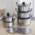 Hz431 Stainless Steel Cookware Set American Couscous Pot 10-Piece Set Household Cookware Induction Cooker Gas Furnace Universal