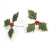  Silk Flower Artificial Leaf Leaves Artificial Holly Berries Red Cherry Little Fruits Christmas Home Decoration
