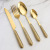 Stainless Steel Tableware Light Luxury Hotel Household Hammer Pattern Porcelain Handle Knife, Fork and Spoon Match Sets Set Factory Wholesale Spot