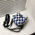 Plaid Pouch Women's Messenger Bag 2022 New Ins Niche Personality All-Match Student Canvas Shoulder Small Square Bag