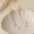 New Milky White Camellia One Style for Dual-Wear 925 Silver Pin Earrings Korean Gentle Elegant Style Pearl Tassel Earrings