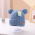 Autumn and Winter New Children's Knitted Hat Cartoon Bear plus Velvet Warm Earflaps Cap Men and Women Bay Hat Baby Cap