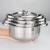 Hz462 Thickened Stainless Steel Cookware Set Frying Pan Soup Pot Steamer Milk Pot 12-Piece Set Pot Set