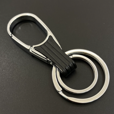 Boya6001 Keychain Alloy Key Ring Simple Double Ring Big Buckle Cross-Border Southeast Asia Middle East Africa Hot Sale Products