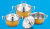 Hz420 Export Foreign Trade Stainless Steel Pot Jade Tower High Cover Pot Set Pot Soup Pot Milk Pot Cooking Pot