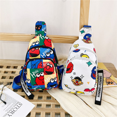 Kid's Messenger Bag Boys Korean Style Casual Chest Bag Elementary School Students Travel Small Shoulder Bag Trendy Boys Shoulder Bag