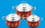 Hz420 Export Foreign Trade Stainless Steel Pot Jade Tower High Cover Pot Set Pot Soup Pot Milk Pot Cooking Pot