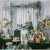 Balloon Arch Shelf Background Wrought Iron Decorative Flowers Rack Lawn Golden Mori Style Wedding Square Arch Shelf