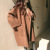 2022 Popular New Autumn and Winter Female Woolen Coat Student Korean Style Mid-Length Large Size Cloak Hepburn Style