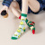 AB Socks New Couple Socks Cartoon Long Cotton Socks Combed Cotton Hand Sewing AB Cotton Socks Creative Multi-Color Optional