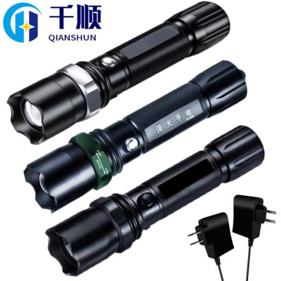 Cross-Border Led Riding Dimming Outdoor Lighting Charging Set Aluminum Alloy Factory Wholesale Zoom Power Torch