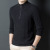 100 Pure Wool Sweater Men's Half-Height Zip Collar Pullover Middle-Aged and Elderly Autumn and Winter Thickened Dad Wear Thick Woolen Sweater