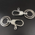 Boya 7025 Keychain Alloy Key Ring Simple Double Ring Middle Buckle Cross-Border Southeast Asia Middle East Africa Hot Sale Products
