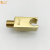 Firmer Golden Copper Square Angle Valve with Plug Frame Wall Water Outlet Bathroom Accessories Valve