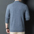 100 Pure Wool Sweater Men's Half-Height Zip Collar Pullover Middle-Aged and Elderly Autumn and Winter Thickened Dad Wear Thick Woolen Sweater