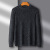 100 Pure Wool Sweater Men's round Neck Winter Thickened Solid Color Pullover Sweater Middle-Aged and Elderly Leisure Warm Thick Woolen Sweater