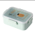 Cute Two-Compartment Plastic Lunch Box Student Office Worker with Rice Microwaveable Heater Band Chopsticks Spoon Fork