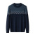 Men's Round Neck Sweater 100 Pure Wool Winter Thickened Jumper Middle-Aged and Elderly Super Thick Thick Woolen Sweater