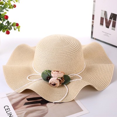 Women's Summer Hat Summer New Sun Hat with Wide Brim Travel Beach UV Protection Sun-Proof Straw Hat Sun Hat