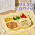Cute Plastic Lunch Box Microwaveable Sealed Insulation Children's Lunch Box Student Office Worker Compartment Lunch Box