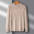 100 Pure Wool Sweater Men's round Neck Winter Thickened Solid Color Pullover Sweater Middle-Aged and Elderly Leisure Warm Thick Woolen Sweater