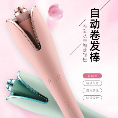 Cross-Border New Arrival Portable Spiral Hair Perm Wet and Dry Dual-Use Electric Hair Curler Spiral Automatic Hair Curler
