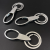 Boya 7020 Keychain Alloy Key Ring Simple Double Ring Middle Buckle Cross-Border Southeast Asia Middle East Africa Hot Sale Products