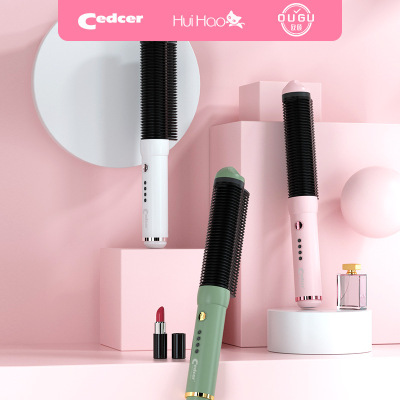 Cedcer Huihao Huihao Ougu Ougu Anion Straight Comb Hair Curler and Straightener Dual-Use a Comb Is Straight Electric Comb