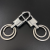 Linshi 613 Keychain Alloy Key Ring Simple Double Ring Middle Buckle Cross-Border Southeast Asia Middle East Africa Hot Sale Products