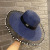 Hat Female Summer Sun-Proof Big Brim Face-Covering Sun Hat Travel Beach Elegant British Lace Pearl Straw Hat