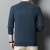 Men's Round Neck Sweater Thickened 100 Pure Wool Pullover Middle-Aged and Elderly Winter Warm Leisure Thick Woolen Sweater