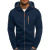 Foreign Trade Men's Large Size Men's Warm Jacket Sports Fitness Casual Arm Zipper Cardigan Hoodie Coat