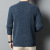 100 Pure Wool Sweater Men's round Neck Winter Thickened Solid Color Pullover Sweater Middle-Aged and Elderly Leisure Warm Thick Woolen Sweater