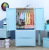 Children's Wardrobe Double Door Storage Cabinet Locker Drawer Plastic Baby Wardrobe Multi-Layer Baby Cabinet