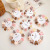 Japanese and Korean Mini Cute Oatmeal Color Grip Children's Sweet Braided Hair Milk Tea Color Small Hair Grabbing Clip 