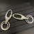 Boya 6053 Keychain Alloy Key Ring Simple Double Ring Big Buckle Cross-Border Southeast Asia Middle East Africa Hot Sale Products