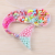 Children's Loose Beads Unicorn Shell Rainbow Plastic Resin Box Colorful DIY Kids Necklace Bracelet Beads  Jewelry Kit