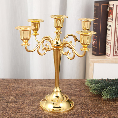 [Manufacturer Promotion] European Candlestick Wedding Props Hotel Candlelight Dinner Home Decoration Club Candle Holder