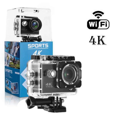 Sports Camera Waterproof HD Outdoor Mini Diving Camera 4K WiFi Sports DV
