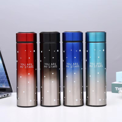 500ml Large Capacity Thermos Cup 304 Stainless Steel Cup With Temperature Display Wholesale Custom Logo Thermos Cup