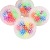 Creative Elastic Tension Soft Rubber Ball Decompression Squeezing Toy Flour Ball Decompression Decompression TPR Extrusion Color Changing Vent Ball