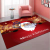 Cross-Border Christmas Red Festive Crystal Velvet Floor Mat Entrance Door Entrance Absorbent Non-Slip Floor Mat Factory Direct Supply